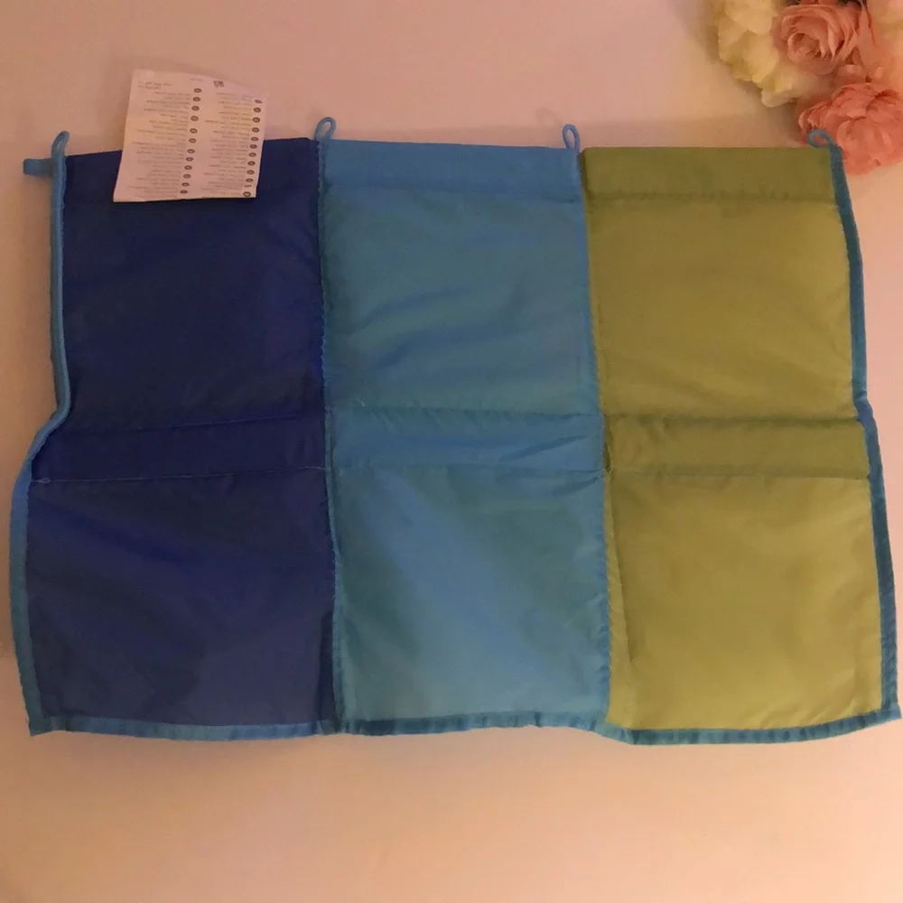 Ikea Kusiner 6 Pocket Wall Storage Organizer Blue & Green Kids wall Storage